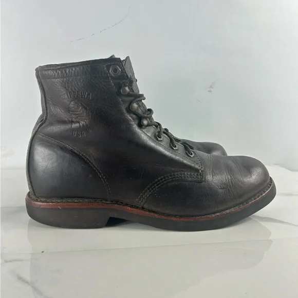 Chippewa lace up work boots